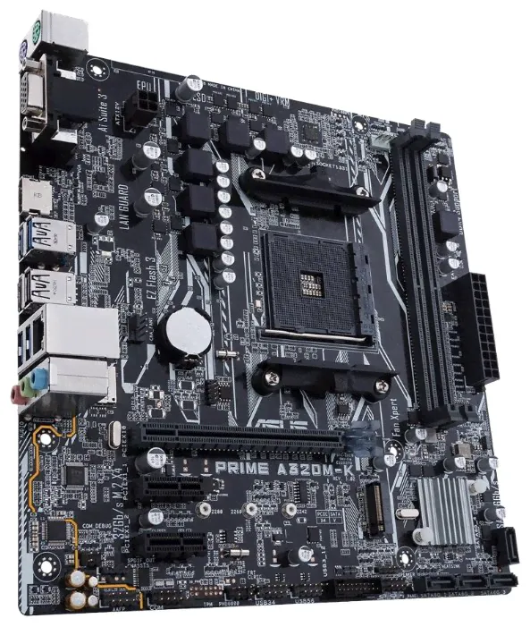 МП <AM4> ASUS PRIME A320M-K 2DDR4,2PCIe1,1PCIe16,6USB3.1VGA,HDMI-0
